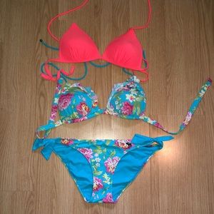 Abercrombie & Fitch bikini set with 2 tops ,size M